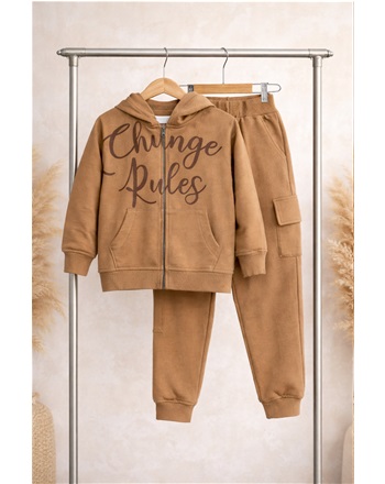 BASKILI FIRÇALI KUMAŞ KAHVE TAKIM