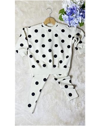 BEYAZ PUANTİYE TAYT TAKIM (2/8 YAŞ ARASI )