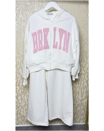 BRKLYN BEYAZ EŞOFMAN TAKIMI (8/14 YAŞ ARASI )