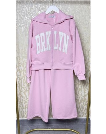 BRKLYN PEMBE EŞOFMAN TAKIMI (8/14 YAŞ ARASI )