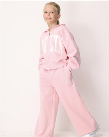 BROOKLYN KIZ PREMİUM PEMBE EŞOFMAN TAKIMI