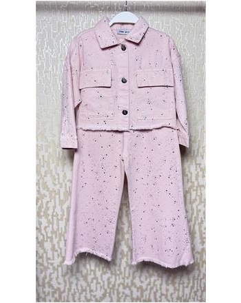 DİAMOND ÖZEL SERİ PEMBE TAŞLI TAKIM (3/8 YAŞ ARASI )