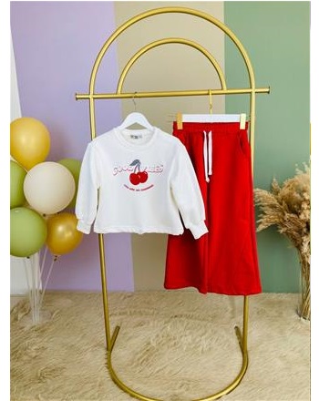Good vibes kırmızı kız takım {5\12 YAŞ ARASI}