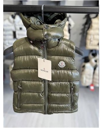 HAKİYEŞİL KAPŞONLU YELEK( 2\14 YAŞ ARASI)