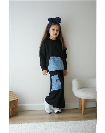 Jean detaylı takım { 4\12 YAŞ ARASI }