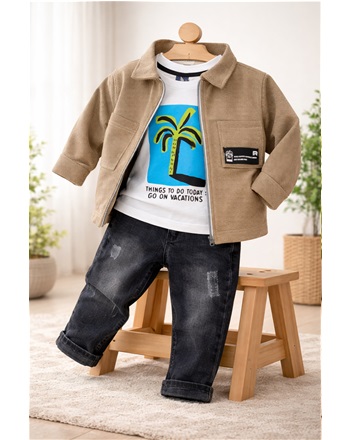 KAHVE CEKETLİ 3 LÜ TAKIM