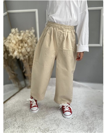 laciel balon krem unısex pantalon