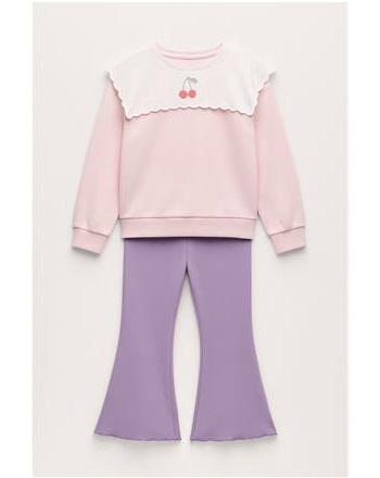 Laciel kiraz nakışlı takım {2\7 YAŞ ARASI}