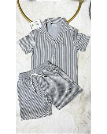 LACOSTE 1/16 YAŞ ARASI ANTRASİT ÇİZGİLİ TAKIM ( Aşağıdaki açıklamayı okuyunuz)