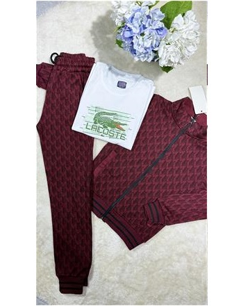 LACOSTE MONOGRAM 3’LÜ BORDO TAKIM