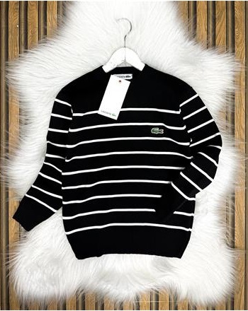 LACOSTE SİYAH TRİKO KAZAK