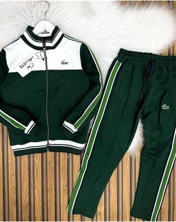 LACOSTE YEŞİL ÇİZGİLİ TAKIM{Aşağıdaki açıklamayı okuyunuz}