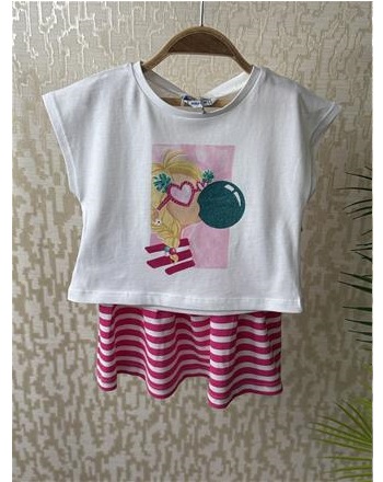 MYRL PEMBE ETEKLİ TAKIM