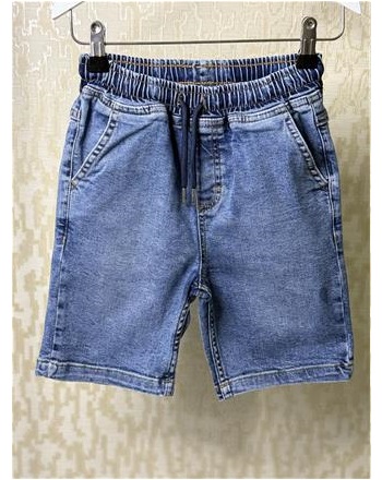 NANİCA bel lastik denim şort(5-16 YAŞ GRUBU)