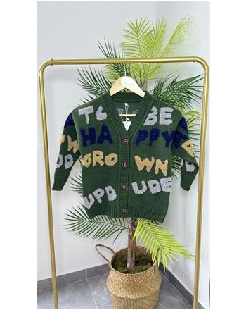 NANİCA UNISEX YEŞİL HIRKA(5/16 yaş arası)