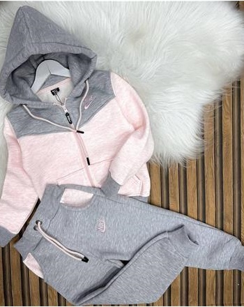 NİKE GRİ PEMBE KIZ ŞARDONLU TAKIM( Aşağıdaki açıklamayı mutlaka okuyunuz)