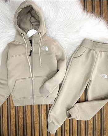 NORTHFACE ŞARDONLU UNİSEX BEJ TAKIM( AŞAĞIDAKİ AÇIKLAMAYI OKUYUNUZ 2/16 YAŞ ARASI)