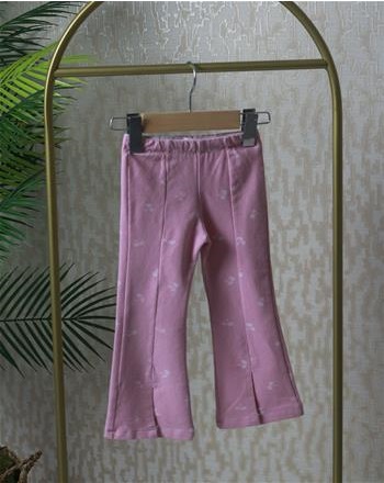 Pembe Çiçekli Tayt 