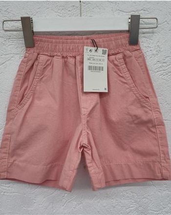 pembe dokuma şort