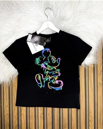 PHILIPP PLEİN TAŞLI SİYAH 3/16 YAŞ ARASI TİŞÖRT