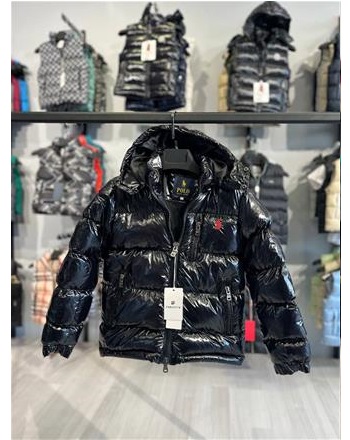 POLO UNİSEX HAFİF PARLAK SİYAH MONT(3/14 yaş arası)