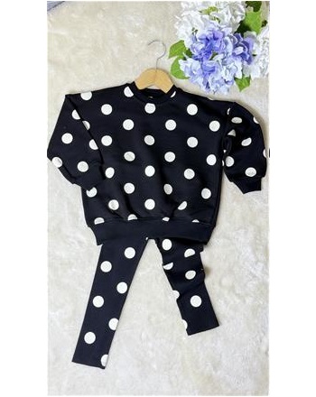 SİYAH PUANTİYE TAYTLI TAKIM (2/8 YAŞ ARASI )