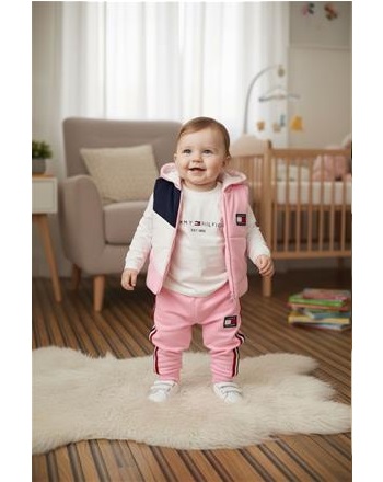 TOMMY BEBEK 3’LÜ ÇİZGİLİ TAKIM