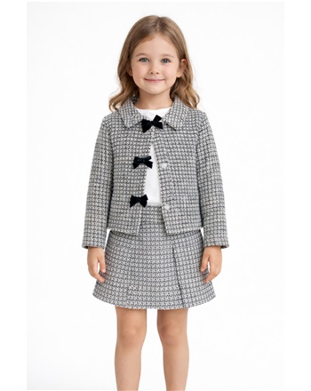 TÜVİT 3LÜ ŞORT ETEKLİ SİYAH TAKIM