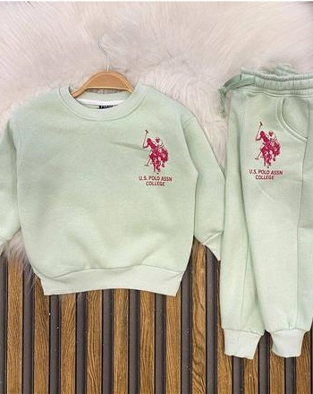 U.S POLO ŞARDONLU MİNT KIZ TAKIM(2/8 YAŞ ARASI)