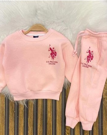 U.S POLO ŞARDONLU SOMON KIZ TAKIM(2/8 YAŞ ARASI)