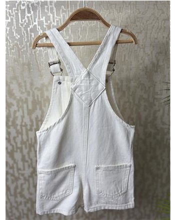 ZR UNISEX EKRU ŞORT SALOPET (açıklamayı okuyunuz)